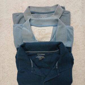 Banana Republic Trio of Blue Polo Shirts